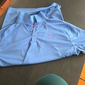 Men’s blue Ariat shirt